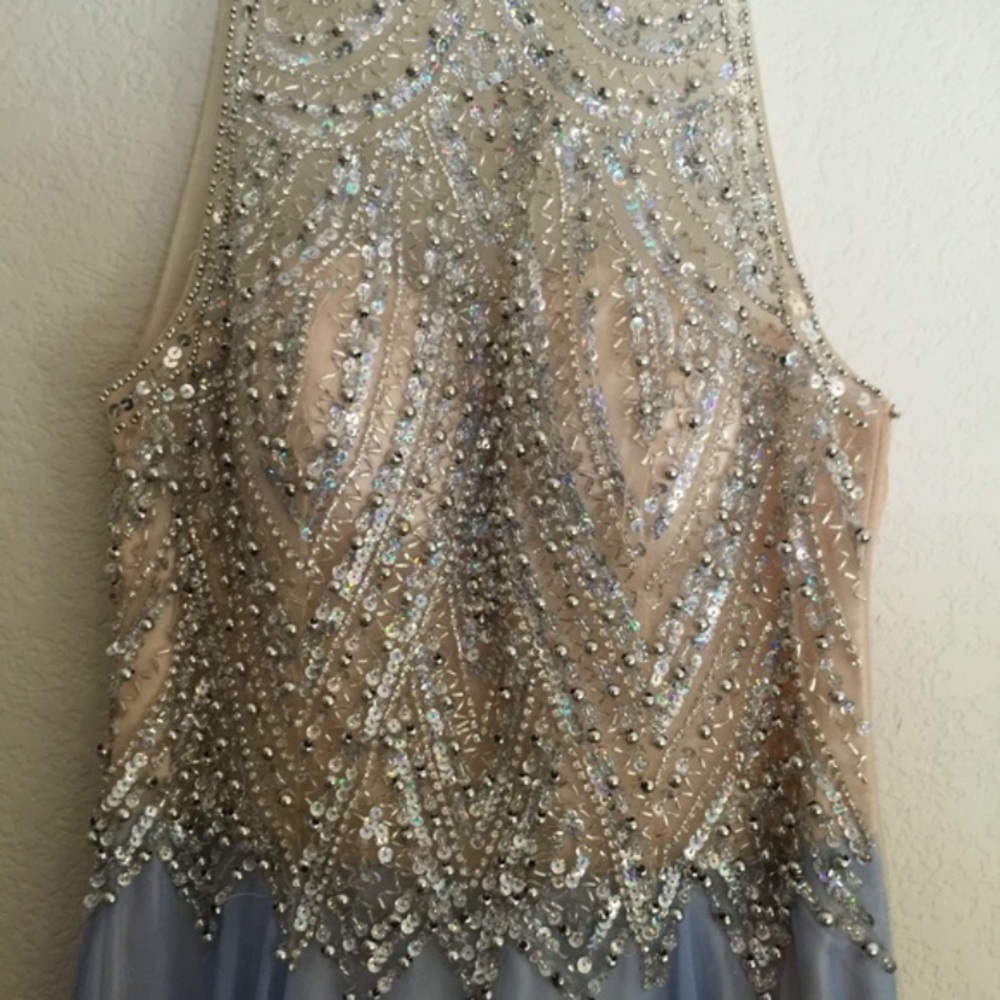 Elegant floor length prom dress